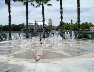Celebration FL Lakeside Fountain